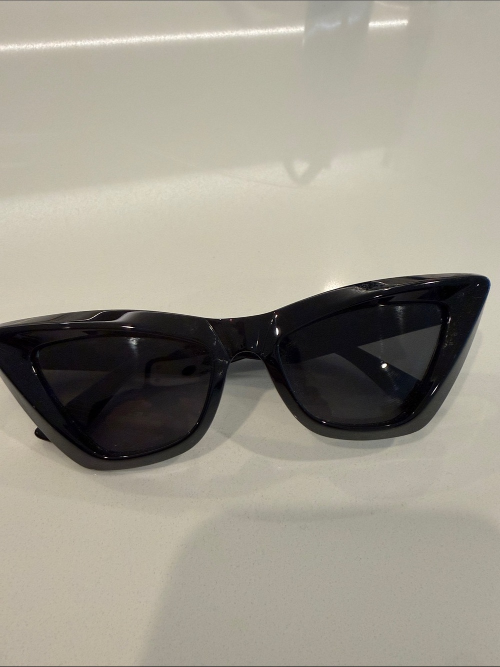 Bottega Veneta Black Cat-Eye Women's Sunglasses
